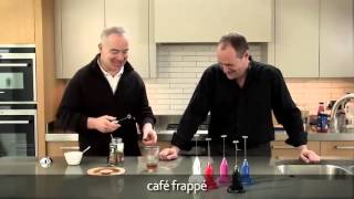 How to make a frappé coffee using an aerolatte milk frother [upl. by Housum]