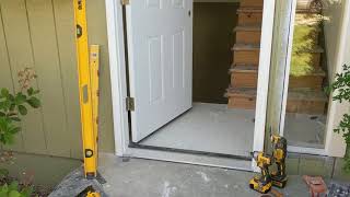 Jeld Wen Front Door Installation  Really crappy products and craftsmanship PART 1 [upl. by Artap]