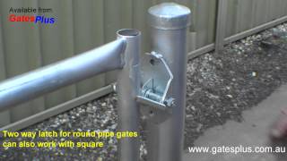 Gate Latch 2 way for round pipe and square [upl. by Amalbergas]