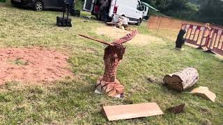 A fabulous range of wooden sculpture at Caerleon festival 2024 [upl. by Cain]