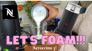 How To Foam Milk With Aeroccino 3 Make Coffee With Foam Tips amp Tricks  Easy Foamed Latte Recipe [upl. by Kinzer382]